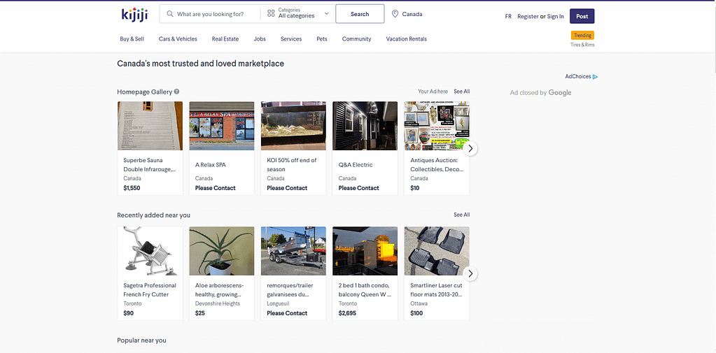Free Canada Classified Sites