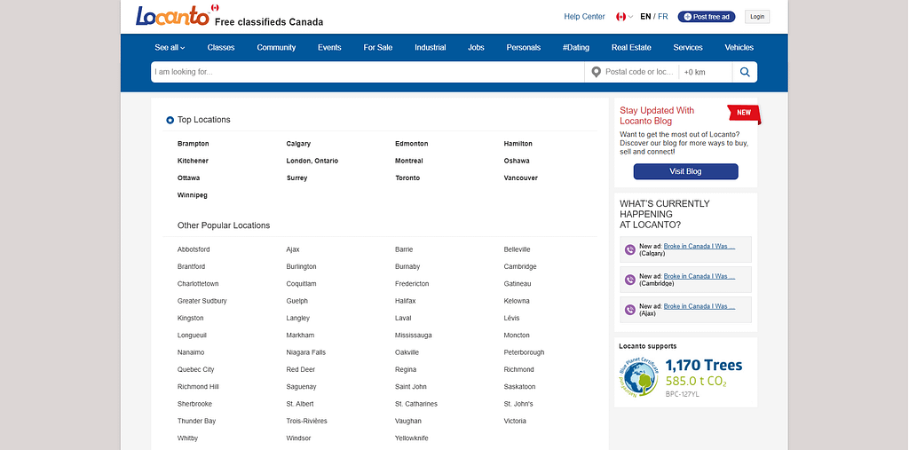 Free Canada Classified Sites